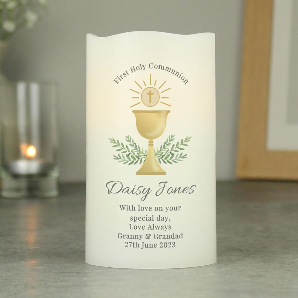Personalised First Holy Communion LED Candle Extra Image 3